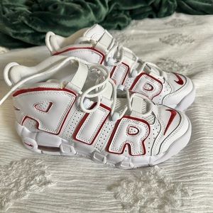 Nike Air More Uptempo White Varsity Red Outline (2018/2021)